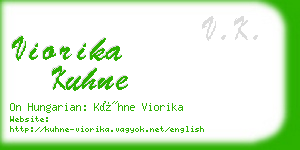 viorika kuhne business card